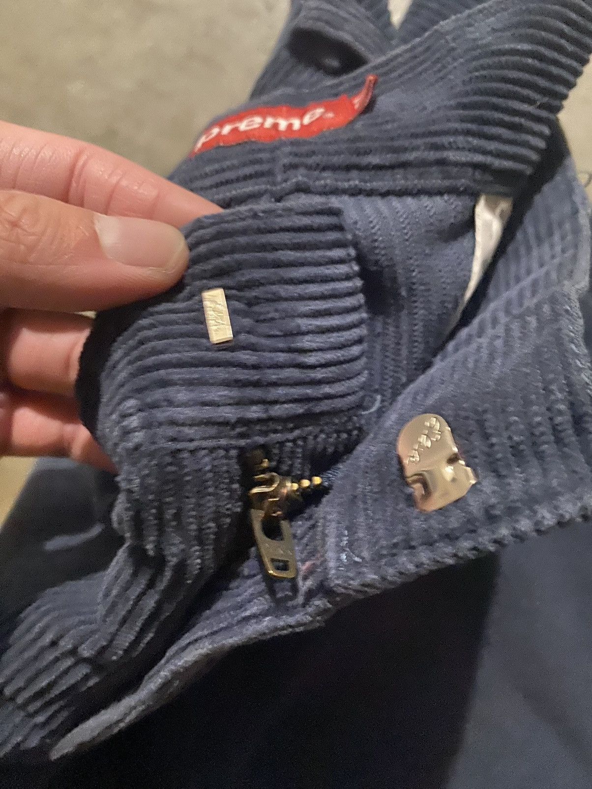 Supreme Supreme Navy Corduroy Pants Size US 34 / EU 50 - 3 Thumbnail