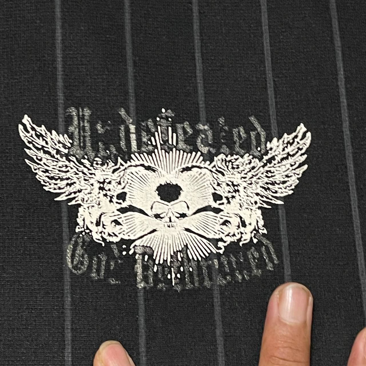 Japanese Brand Vintage Undefeated God Dethruned Skull Sweater Jacket Size US XL / EU 56 / 4 - 8 Thumbnail
