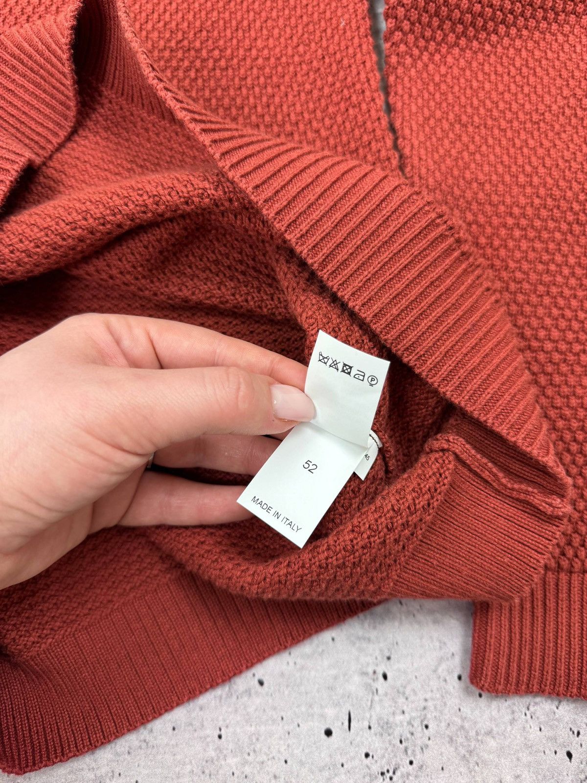 Brunello Cucinelli Brunello Cucinelli Italian Red Knit Sweater Sweatshirt Men L Size US L / EU 52-54 / 3 - 10 Thumbnail