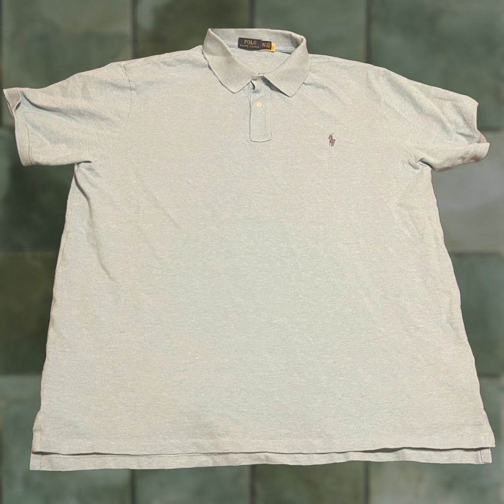 Polo Ralph Lauren Mens Polo Ralph Lauren Polo Shirt Size 3XLT 3XL TALL Light Blue Polo Size US XXL / EU 58 / 5 - 1 Thumbnail