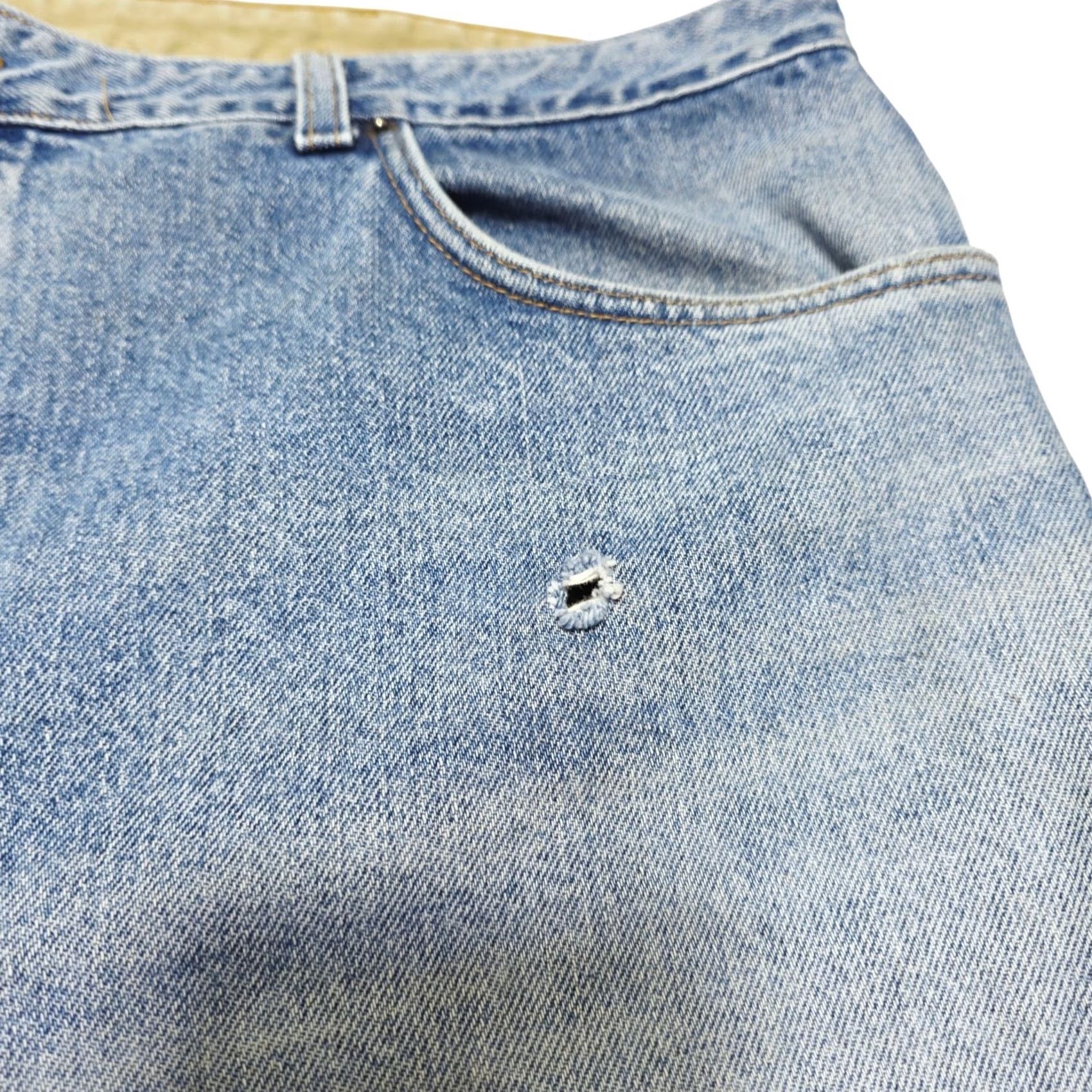 CO Duluth Trading Co Jeans Men's 42x30 Blue Denim Workwear Vintage Distressed Size US 42 / EU 58 - 6 Thumbnail