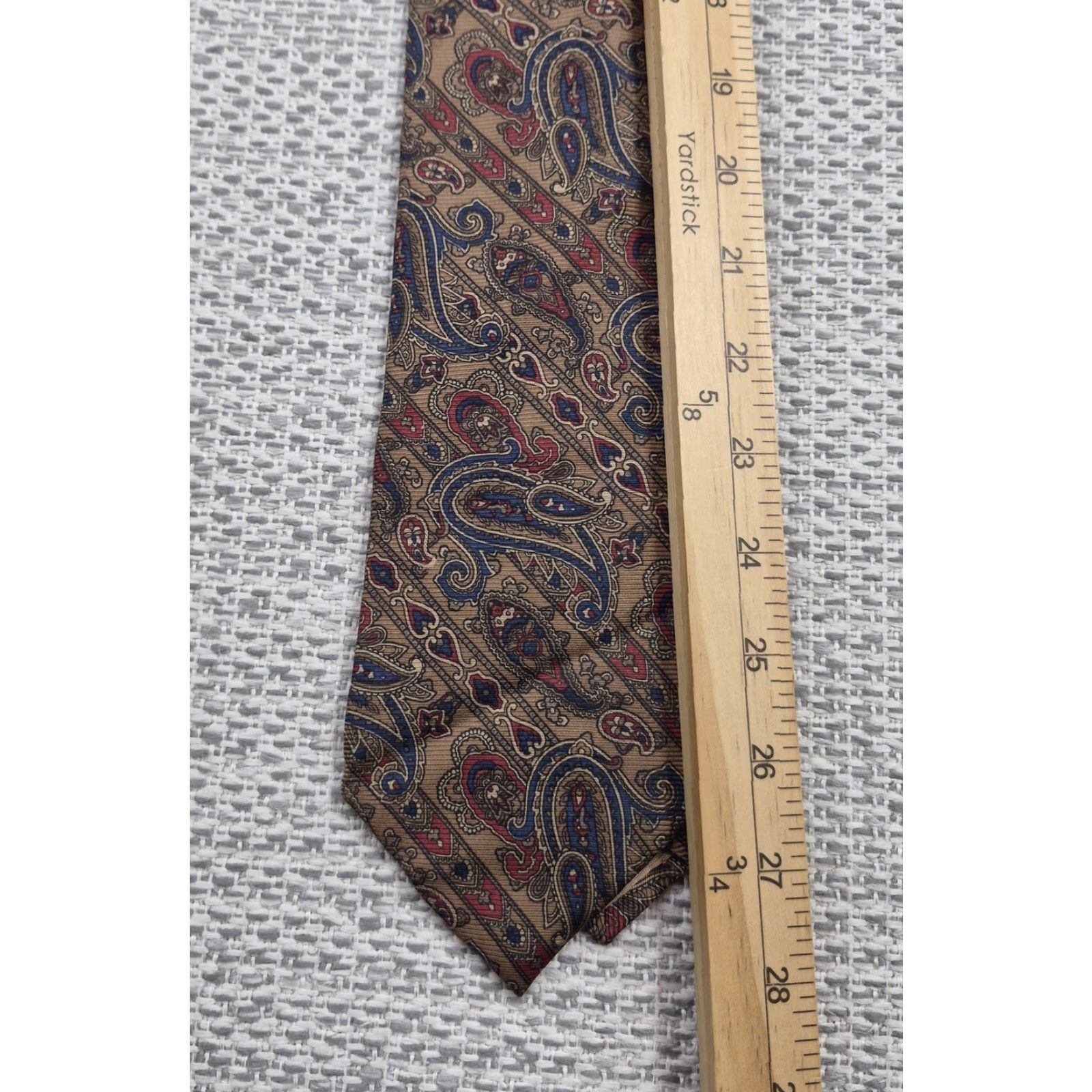 Vintage VINTAGE Don Loper Beverly Hills Neck Tie Mens One Size Paisley 100% Silk Classic Necktie Shirt Tie Accessories Mens Size ONE SIZE - 4 Thumbnail