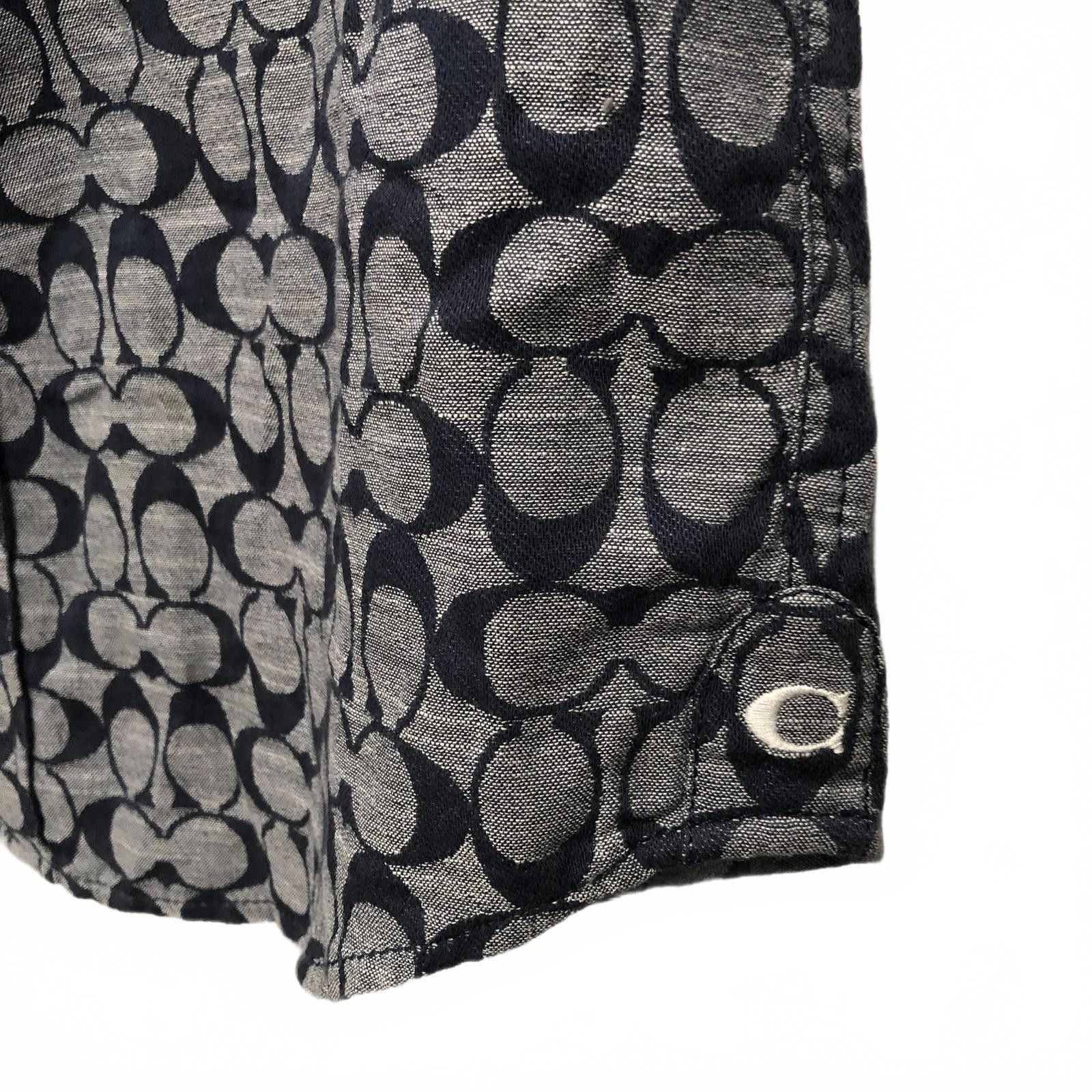 Coach Coach Mens Signature Logo Chambray C3035 Shirt Blue XS NWT Size US XS / EU 42 / 0 - 7 Thumbnail