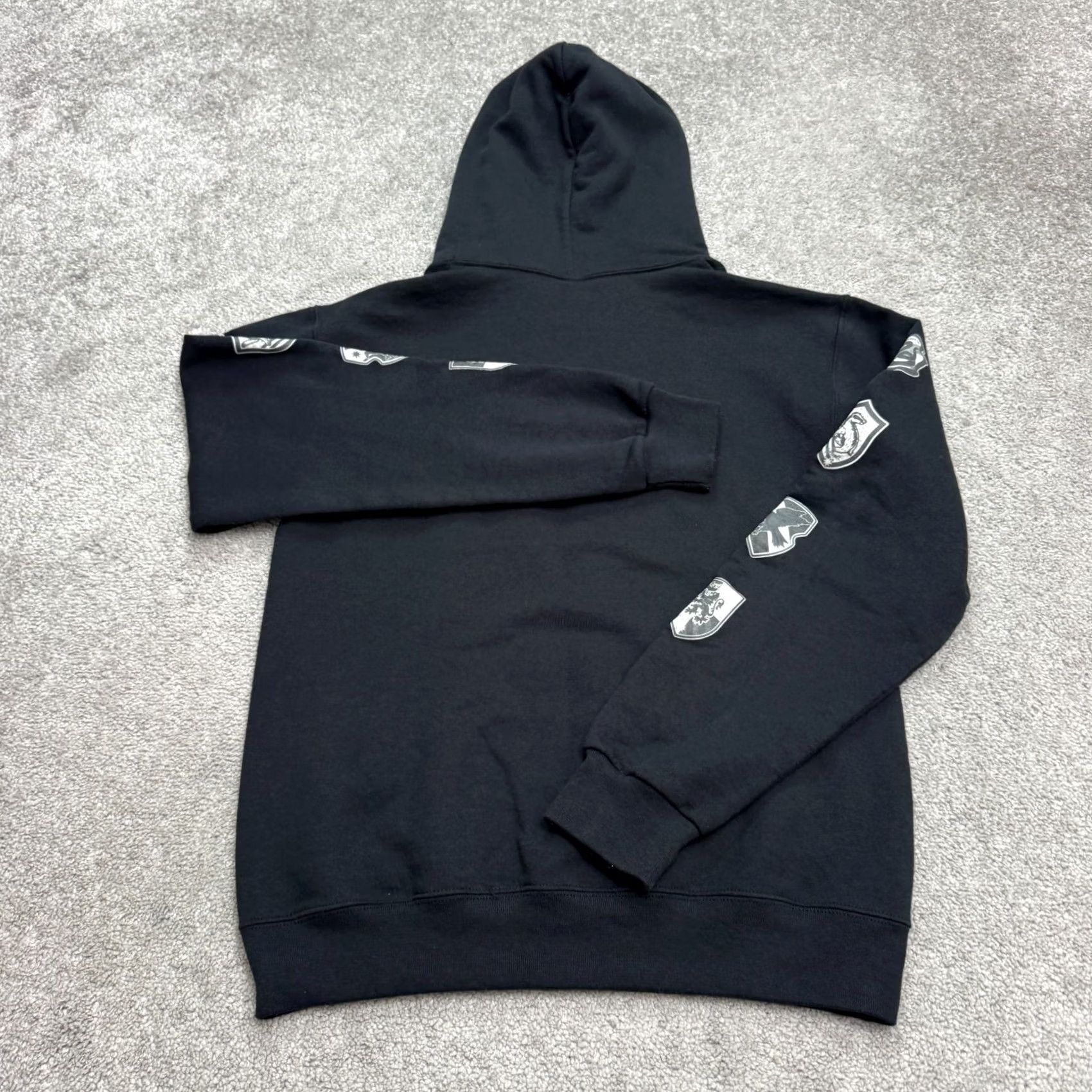 Vintage Harry Potter Hogwarts Hoodie Pullover Sweatshirt Mens S Black Fleece Logo 1/4 Zip Hooded Winter All Seasons Size US S / EU 44-46 / 1 - 2 Thumbnail