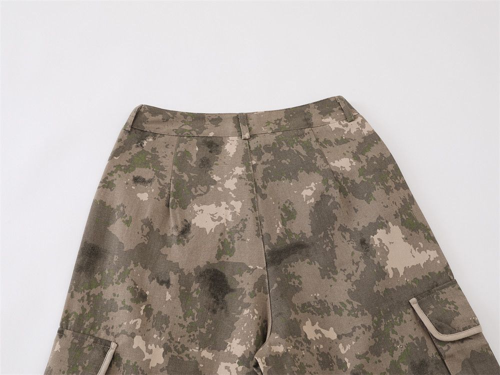 Vintage Men's loose casual straight retro camouflage work trousers Size US 32 / EU 48 - 5 Thumbnail