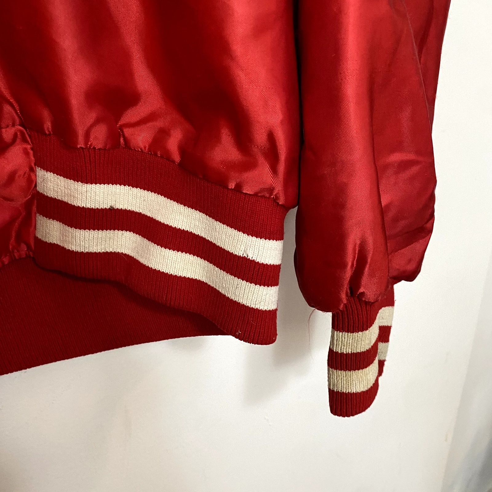 Delong × Vintage Vintage Chain Stitched Satin Varsity Jacket Fried Chicken 70 Size US M / EU 48-50 / 2 - 10 Thumbnail