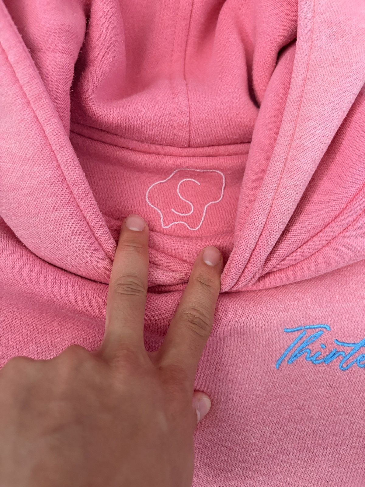 Thirteen Studios Thirteen Studios Pink Double Layer Hoodie Size US S / EU 44-46 / 1 - 3 Thumbnail