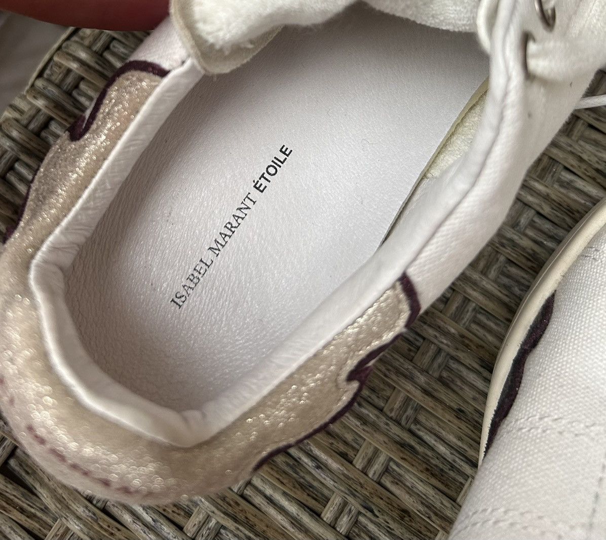 Isabel Marant × Isabel Marant Etoile Isabel Marant ETOILE Gilly Low-Top Canvas Leather Sneakers Size US 7 / IT 37 - 8 Thumbnail
