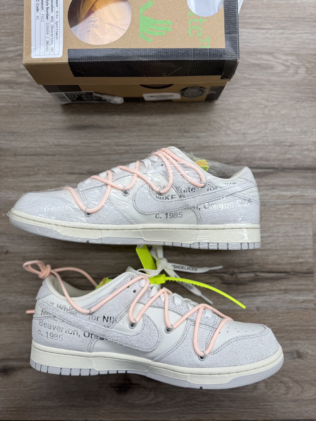 Nike × Off-White Off White Lot 12 Dunks Size US 11.5 / EU 44-45 - 2 Thumbnail