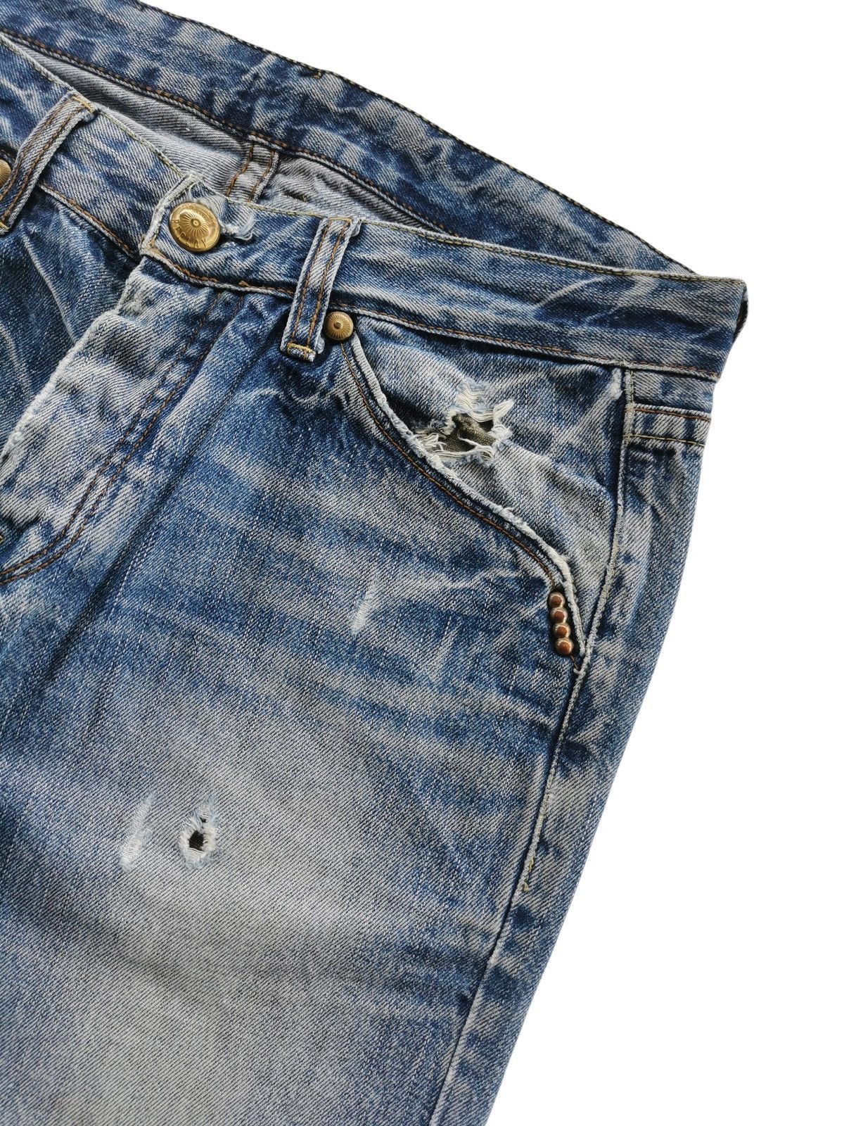 Replay Vintage Replay Distressed Denim Jeans ♦️ 31x34.5 Size US 31 - 9 Thumbnail