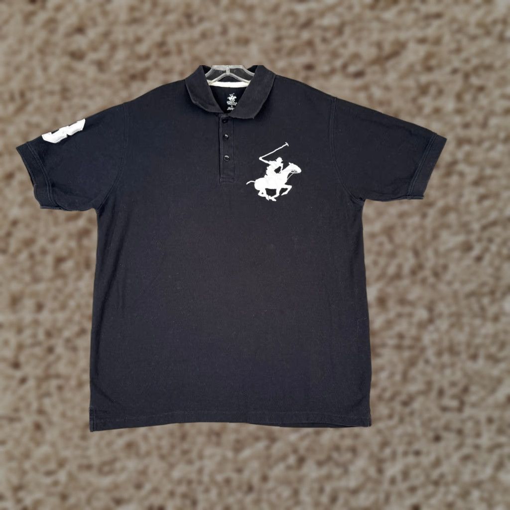 Beverly Hills Polo Club Beverly Hills Polo Club Shirt Men XL Black 100% Cotton Short Sleeve Polo Size US XL / EU 56 / 4 - 1 Thumbnail
