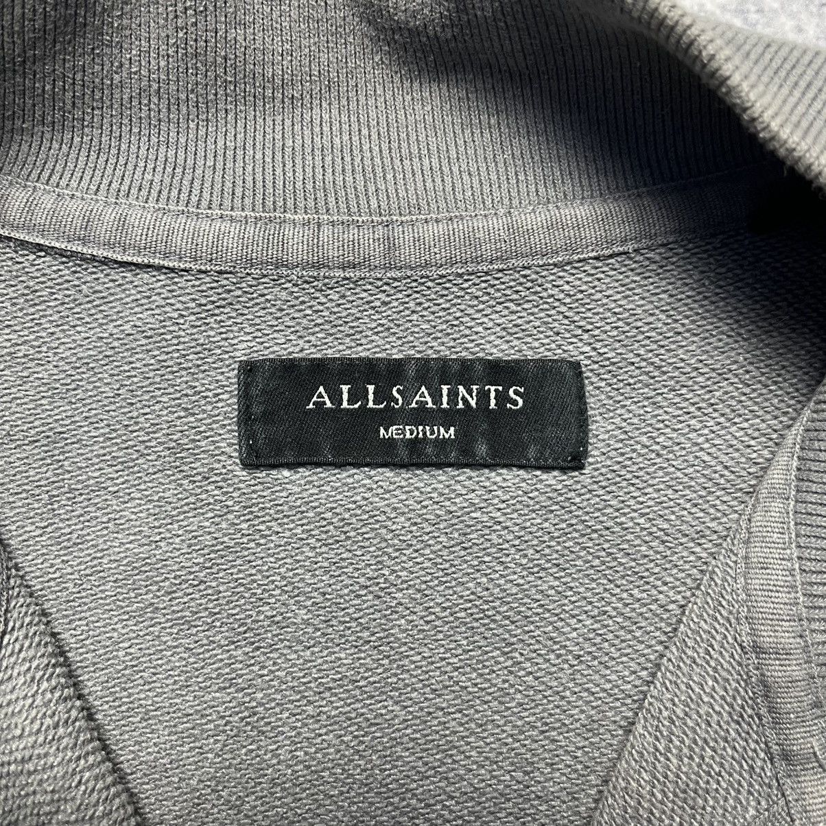 Allsaints Vintage Allsaints 1/3 Zip Gray Sweatshirt Streetwear Y2K Size US M / EU 48-50 / 2 - 7 Thumbnail