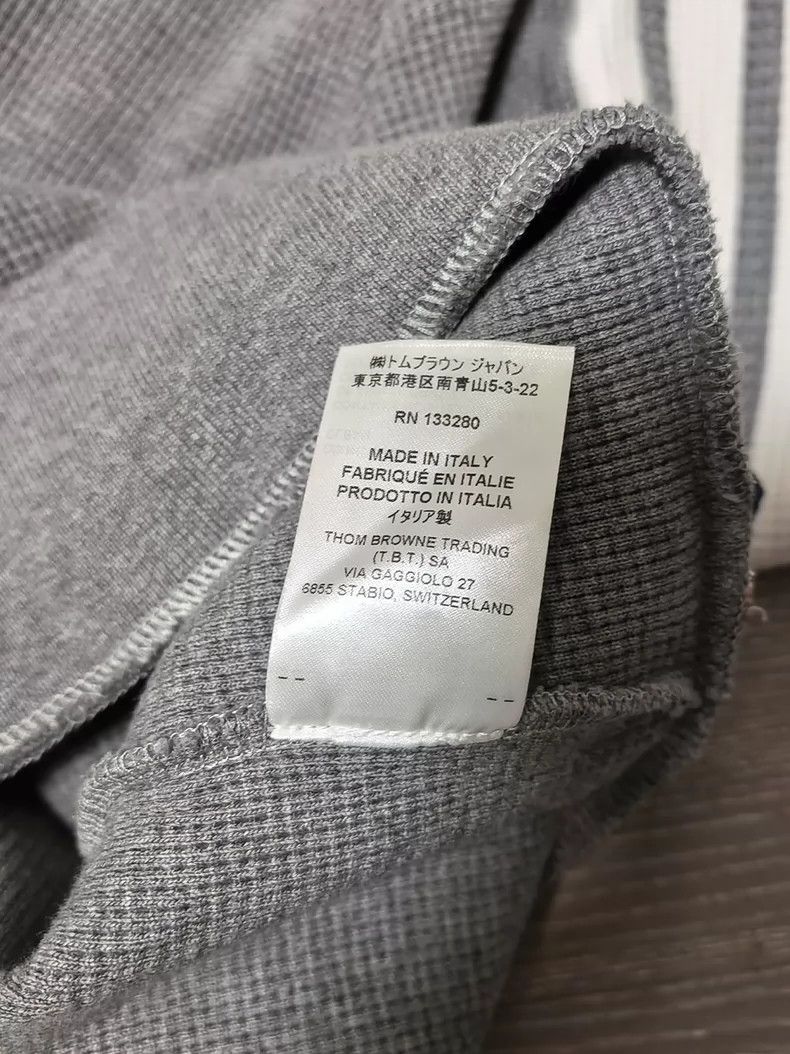 Thom Browne Thom browne Waffed sweatshirt 2503-Nextarrow Size US XL / EU 56 / 4 - 8 Thumbnail