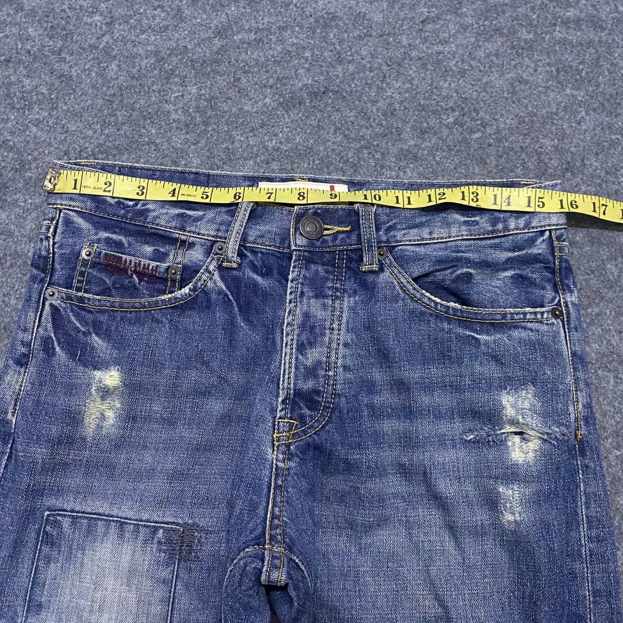 If Six Was Nine 💥Best Offer💥Spice Island Patchwork Distressed Denim Size US 32 / EU 48 - 3 Thumbnail