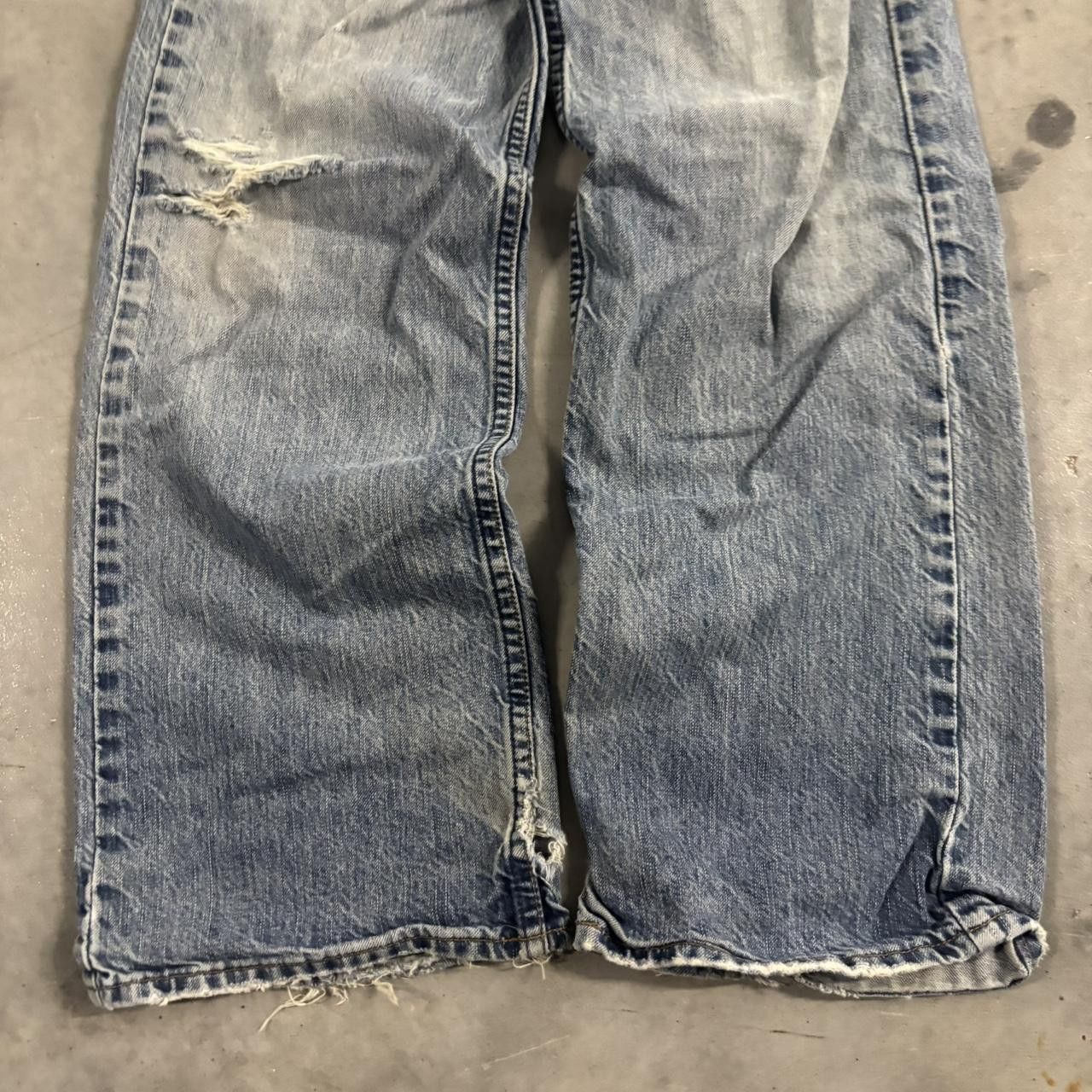 Vintage Crazy Vintage Y2K/2000s Grunge Faded Distressed Denim Jeans! 31x30 Size US 31 - 6 Thumbnail