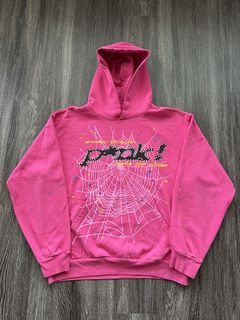 New Spider Worldwide× Sp5der ATLANTA PINK Hoodie XL