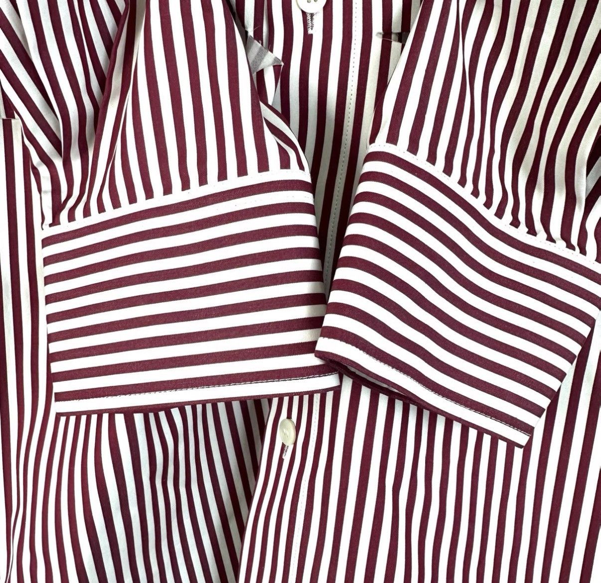 Maison Margiela Maison Margiela Striped Ripped Long Sleeve Shirt K12 Size S / US 4 / IT 40 - 6 Thumbnail