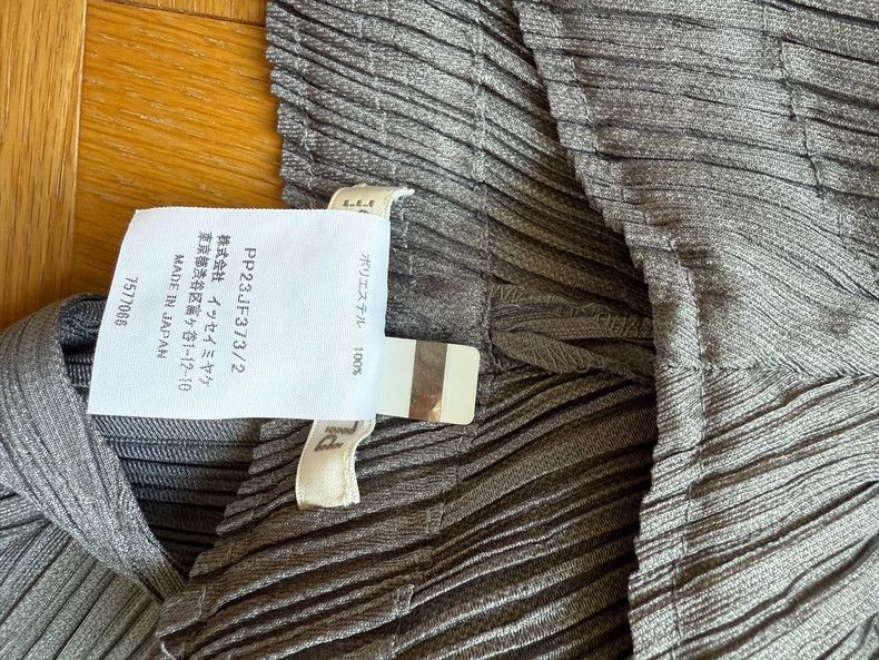 Issey Miyake Issey Miyake size:2 Grey twill trousers Size 29" - 3 Thumbnail