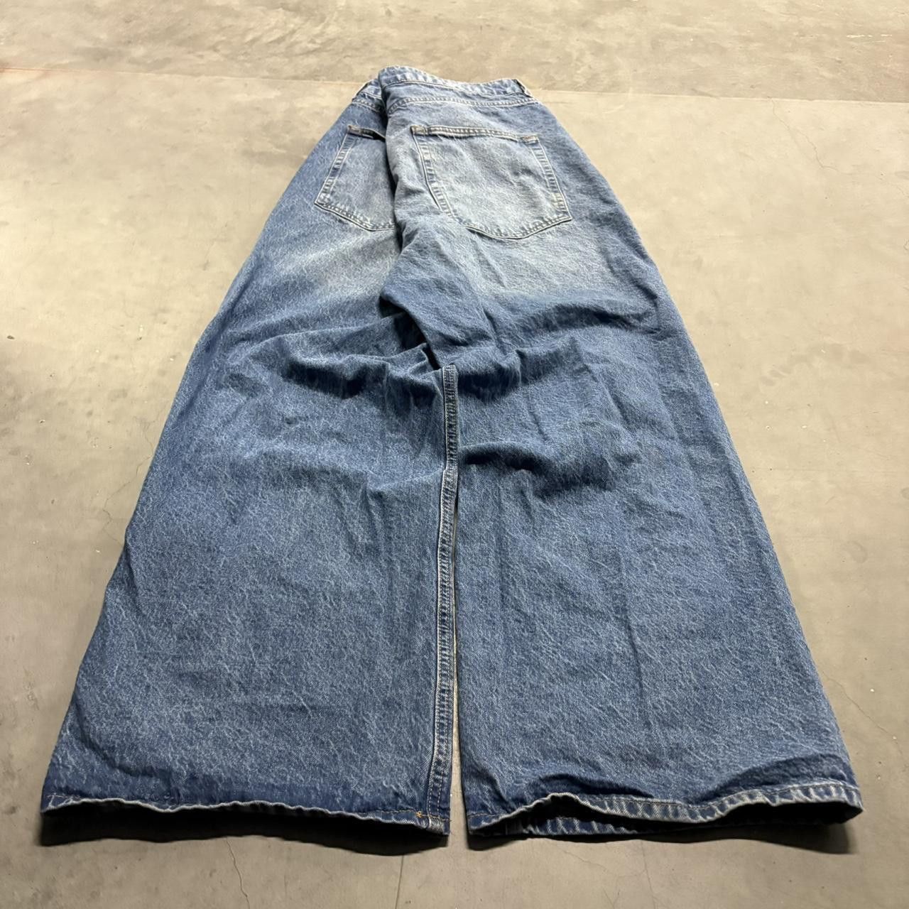Vintage Vintage Y2K/2000s Super Baggy Super WideLeg Grunge Skater Style Medium Wash Denim Jeans! Size US 38 / EU 54 - 6 Thumbnail