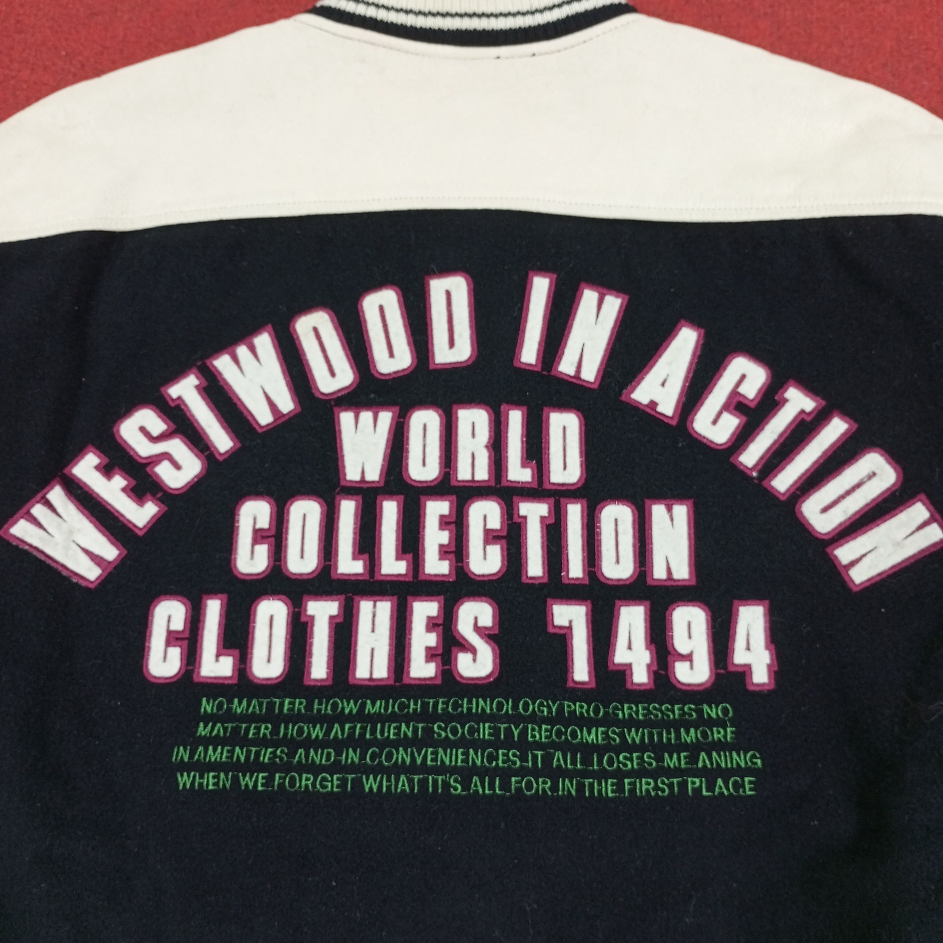 Vintage Westwood World Collection Clothes Varsity Jacket Size US XL / EU 56 / 4 - 2 Thumbnail