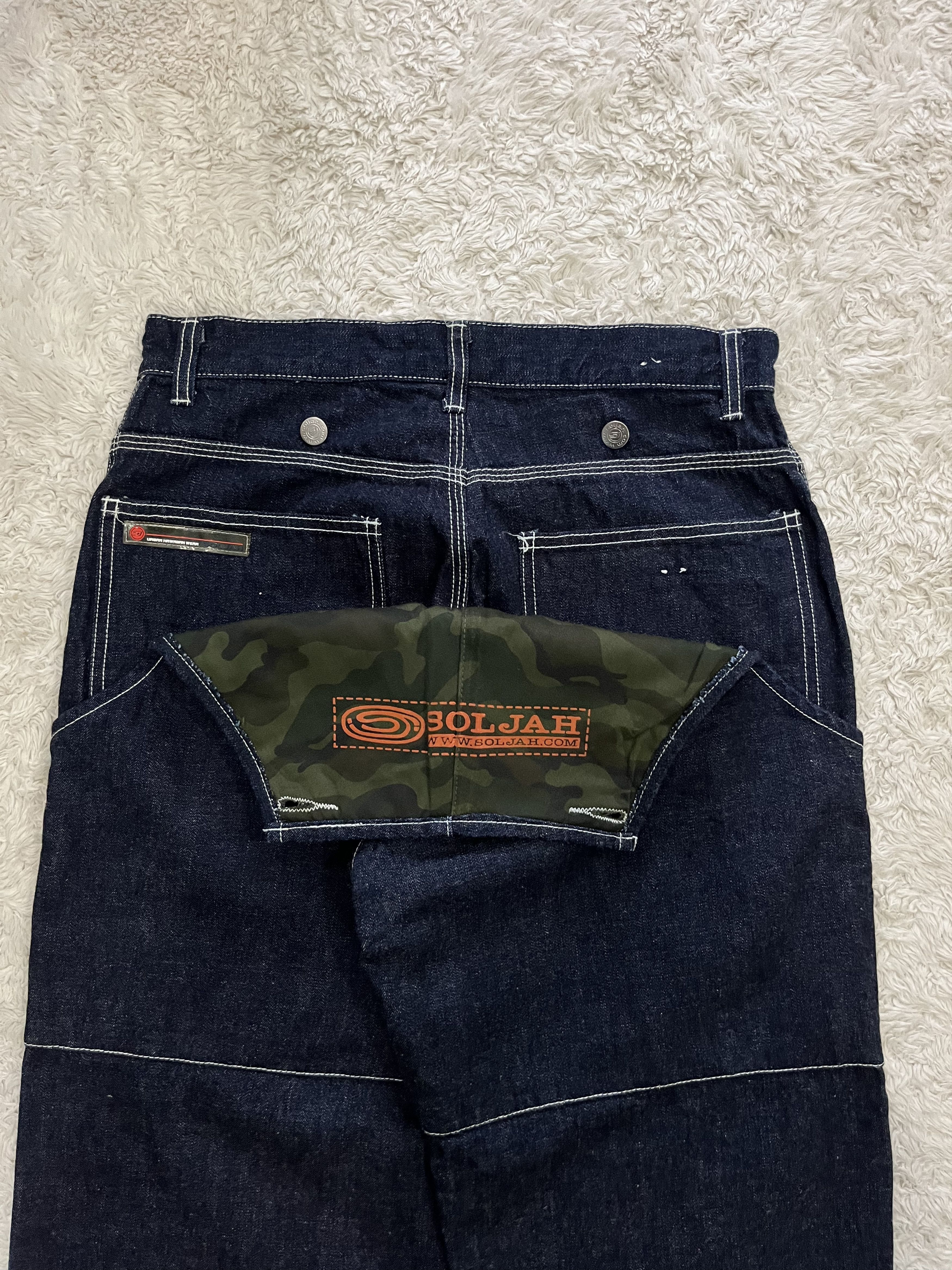 JNCO soljah 90's Y2K denim wide flare baggy jeans Size US 30 / EU 46 - 3 Thumbnail