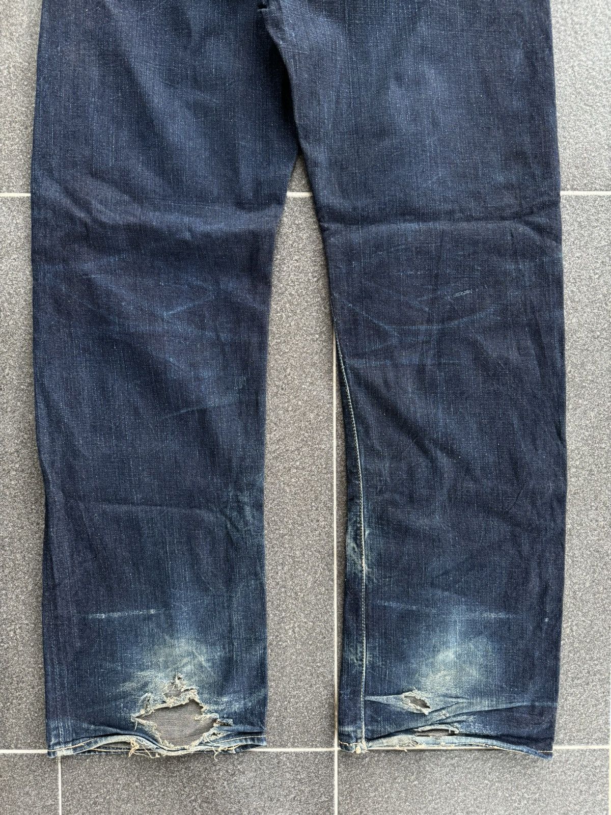 Japanese Brand Vintage Triple Square Selvedge Distressed Denim Size US 33 - 13 Thumbnail