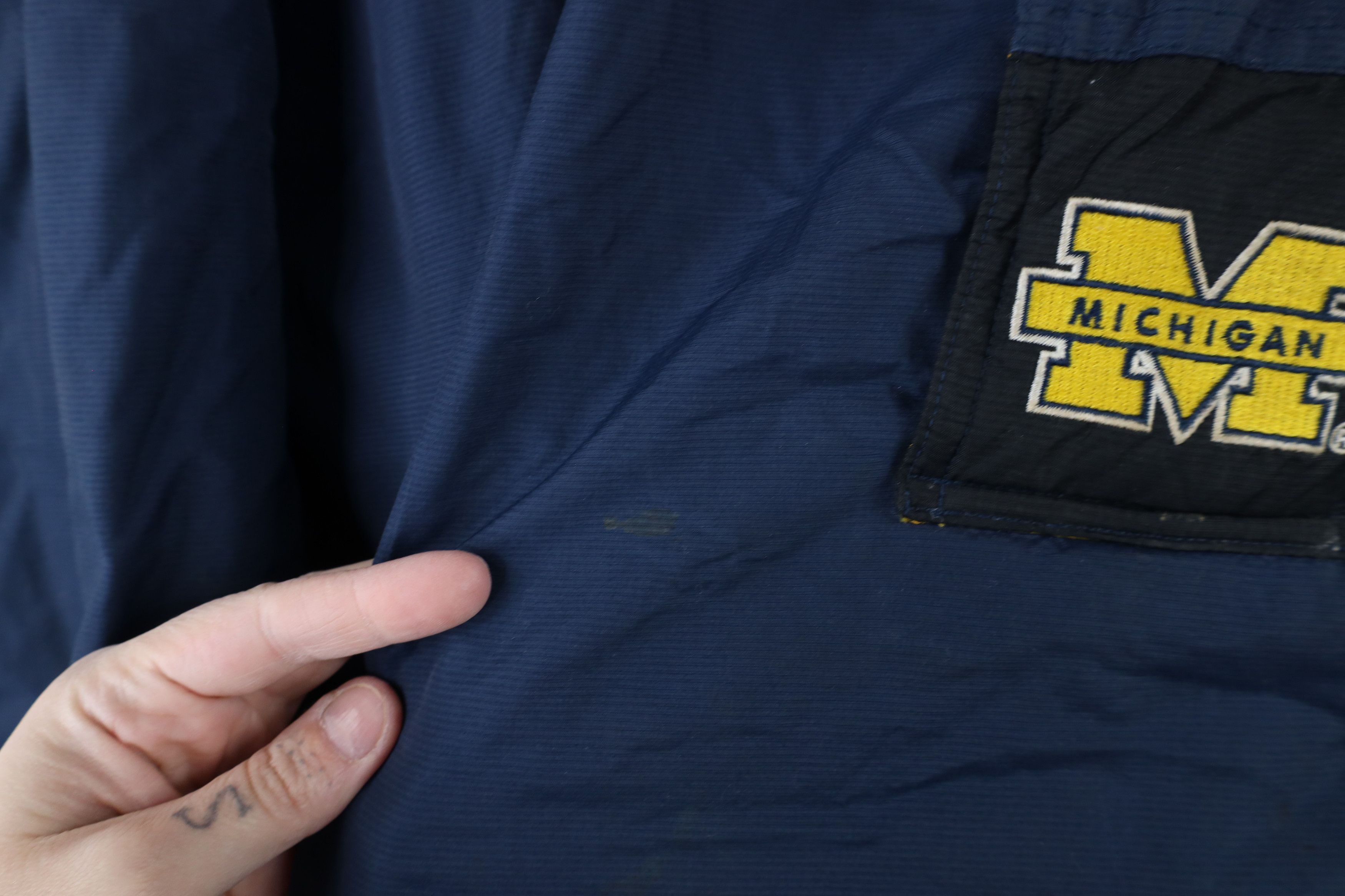 Starter Vintage 90s Starter University of Michigan Puffer Jacket Size US XL / EU 56 / 4 - 7 Thumbnail