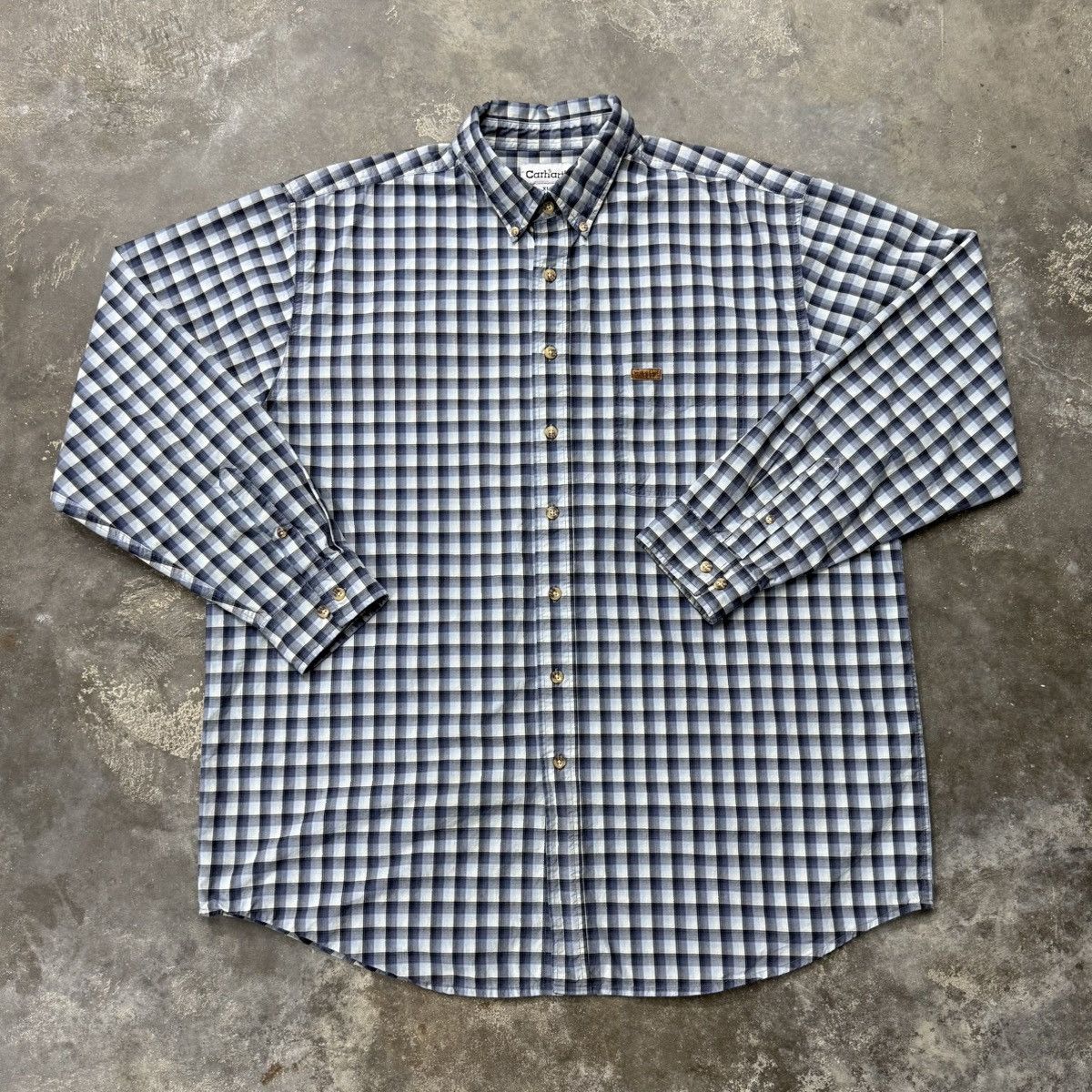 Carhartt Carhartt Y2K Plaid Button Down Overshirt XL Tall Size US XL / EU 56 / 4 - 2 Thumbnail
