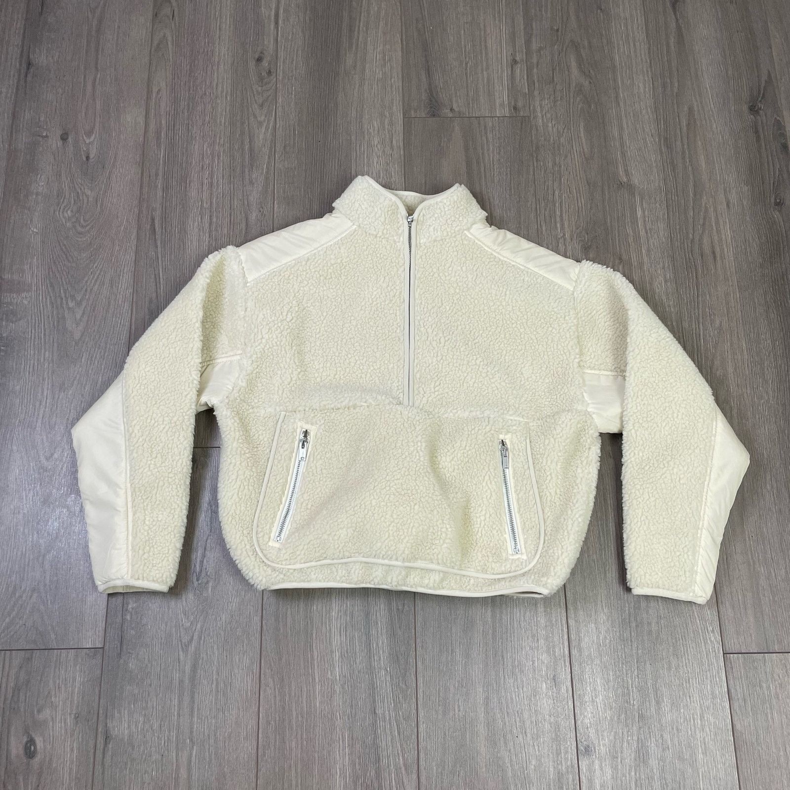 Madewell Madewell Faux Shearling Half Zip Up Sweater US Women's XXS Size XXS / US 00 / IT 34 - 1 Thumbnail