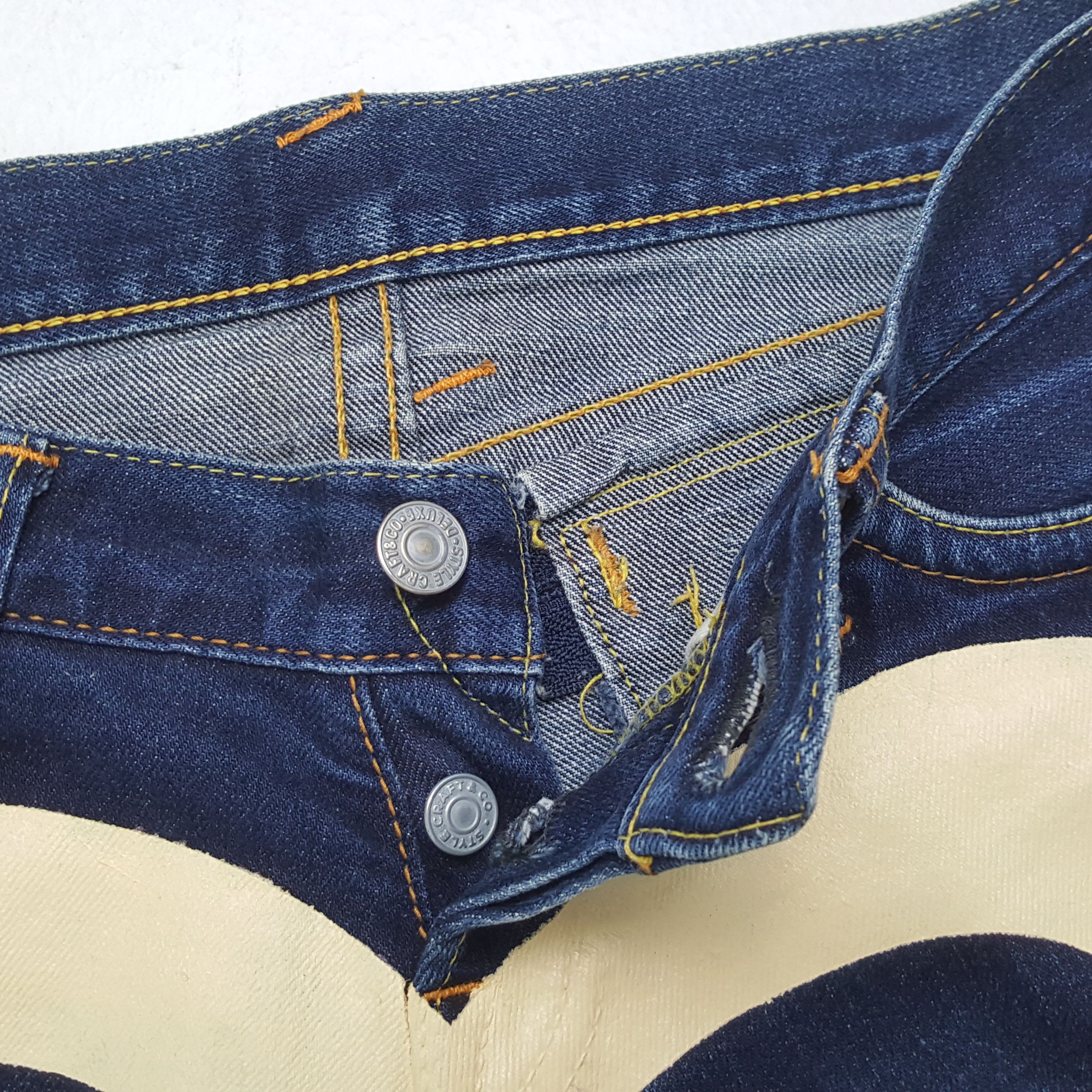 Evisu × Japanese Brand × Vintage Vintage EVISU Japanese Brand Daicock Custom Style Jeans Size 28" / US 6 / IT 42 - 13 Thumbnail
