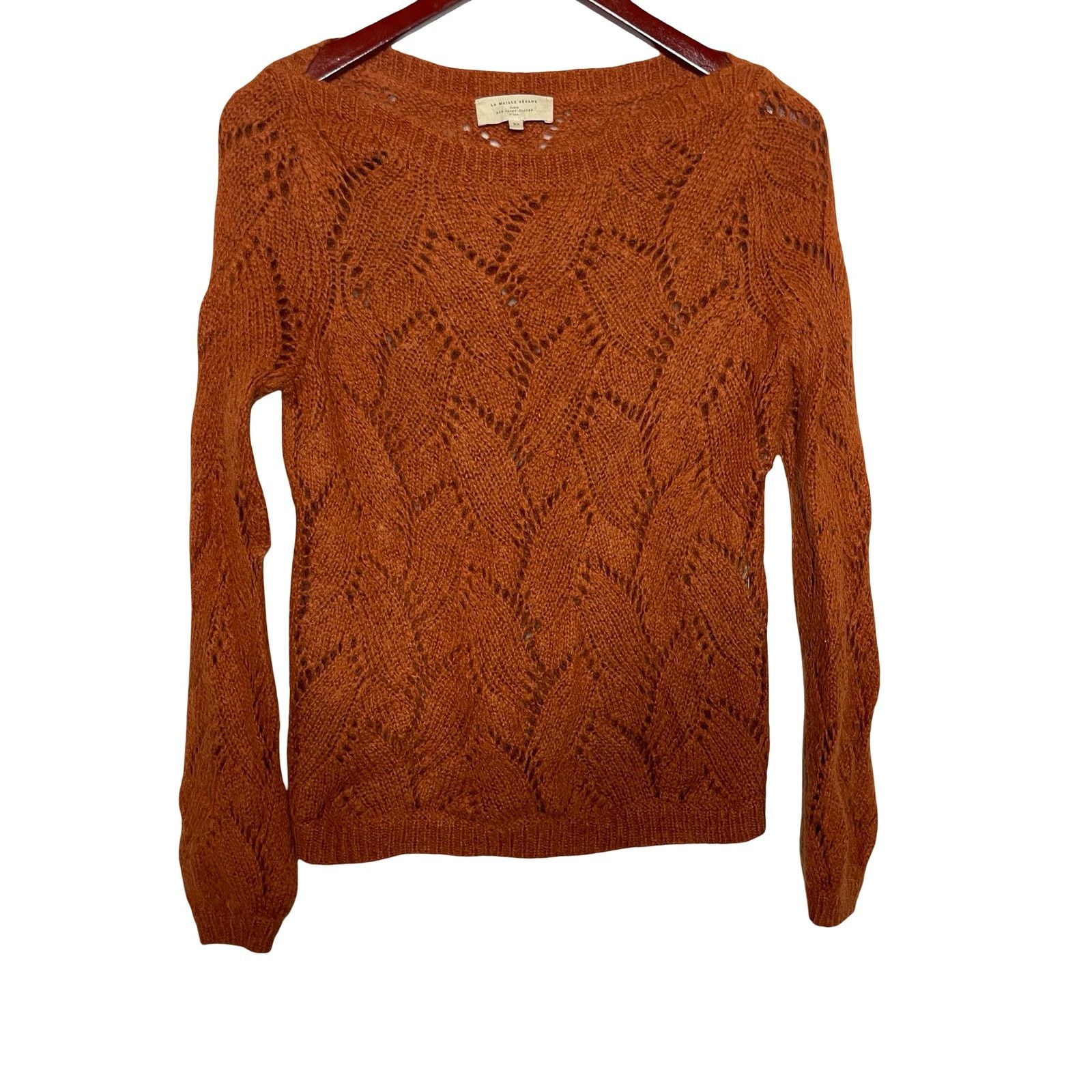 Sezane SEZANE Avril Jumper Sweater Mohair Wool Blend Cinnamon sz XS Size XS / US 0-2 / IT 36-38 - 2 Thumbnail