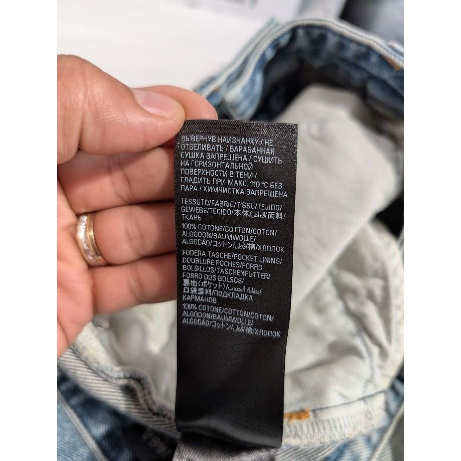 Balenciaga o1rshd1 Slim Shorts Organic Japanese Twill in Eco Blue Size US 32 / EU 48 - 16 Thumbnail