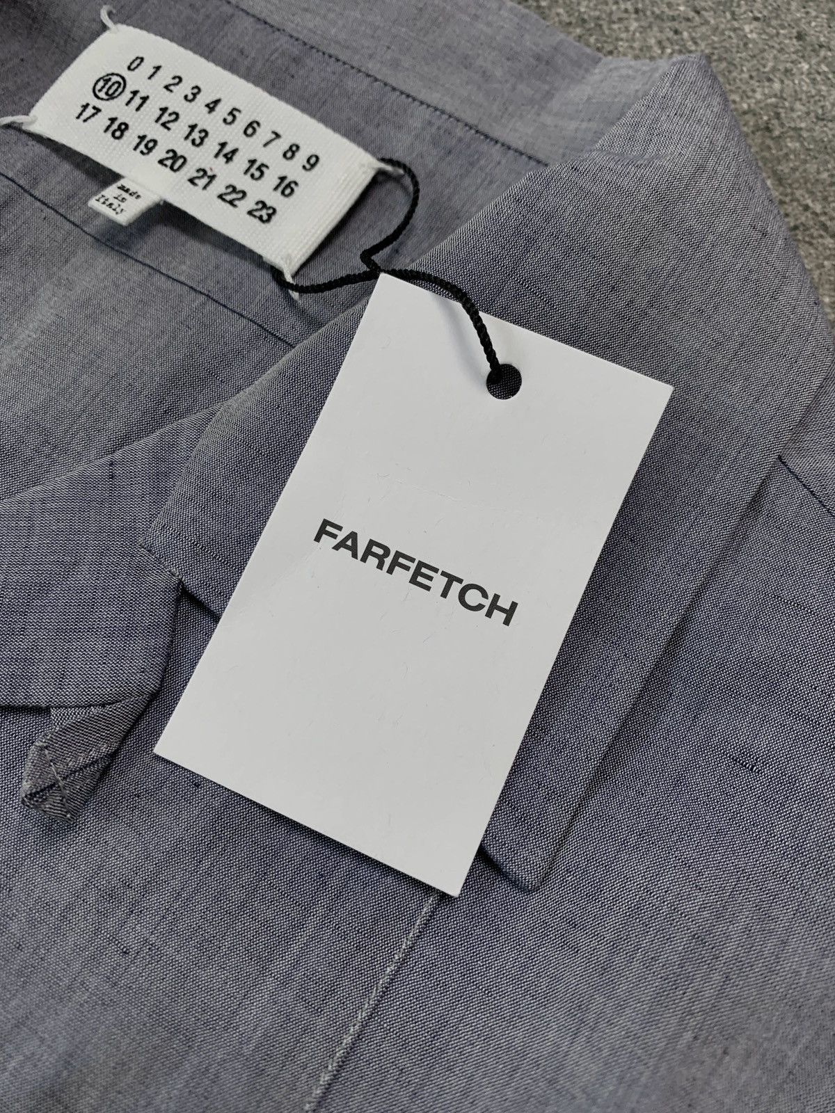 Maison Margiela FREE TAX! BNWT MM Embroidery Linen Blend Camp Collar Shirt Size US M / EU 48-50 / 2 - 6 Thumbnail