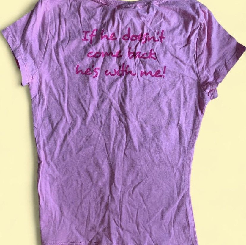Designer × Other Juniors small, Pink "If you love him let him go" shirt Size S / US 4 / IT 40 - 2 Thumbnail