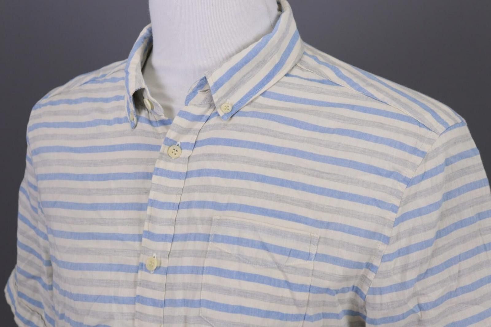 Allsaints AllSaints Multicolor Striped Button Down Shirt Size L Size US L / EU 52-54 / 3 - 9 Thumbnail