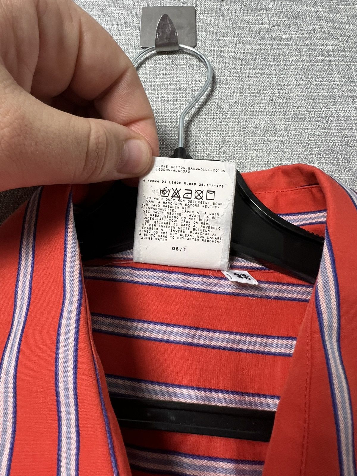 Dolce & Gabbana Dolce Gabbana Button Striped Shirt Big Logo Ultra Sports D&G Size US S / EU 44-46 / 1 - 22 Thumbnail