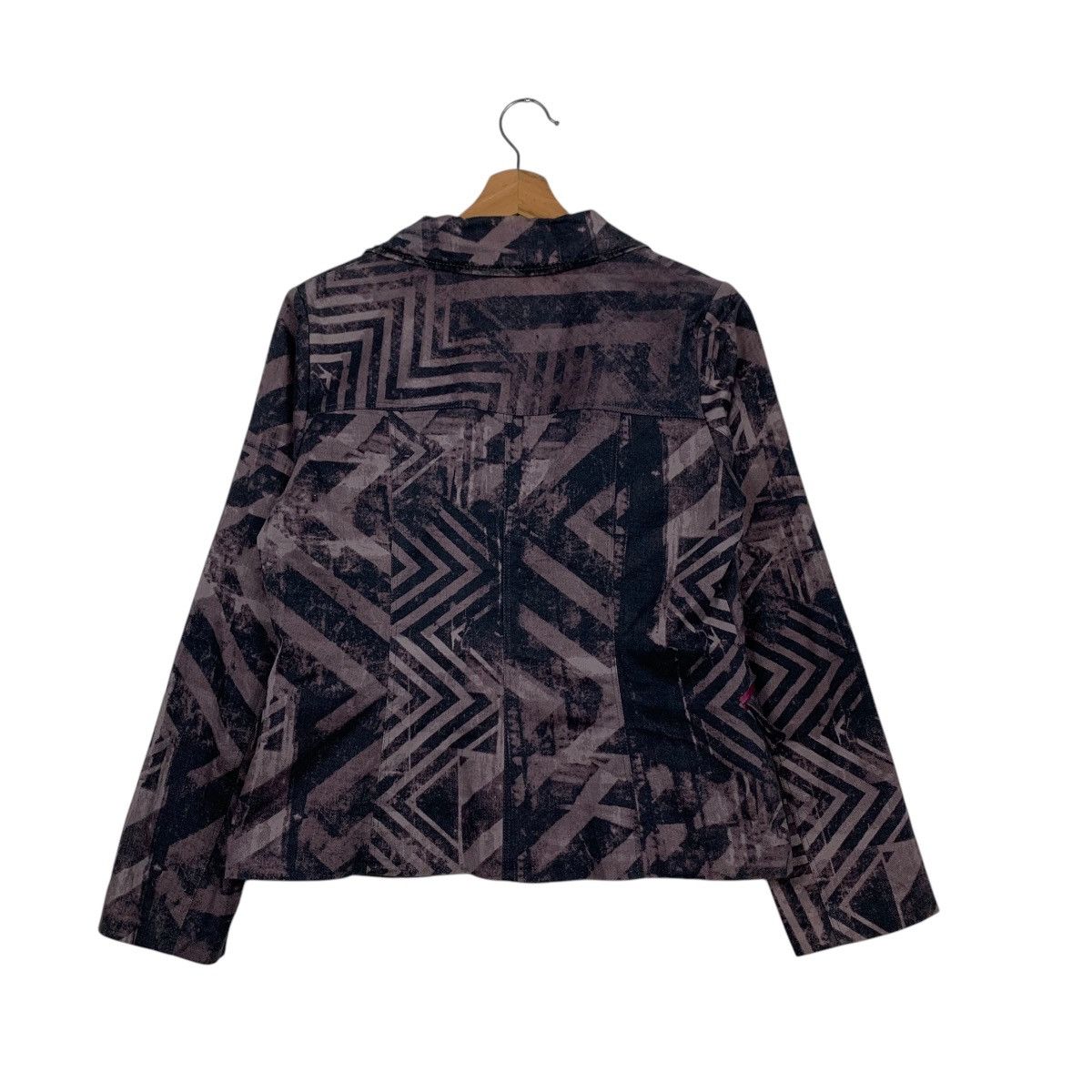 Japanese Brand NERO Made in Japan Fullprint Cropped Blazer Jacket #1621-C72 Size M / US 6-8 / IT 42-44 - 20 Thumbnail