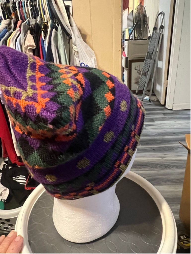Other Women's Merkley HEADGEAR Purple Orange Green Knit Beanie Hat Size ONE SIZE - 4 Thumbnail