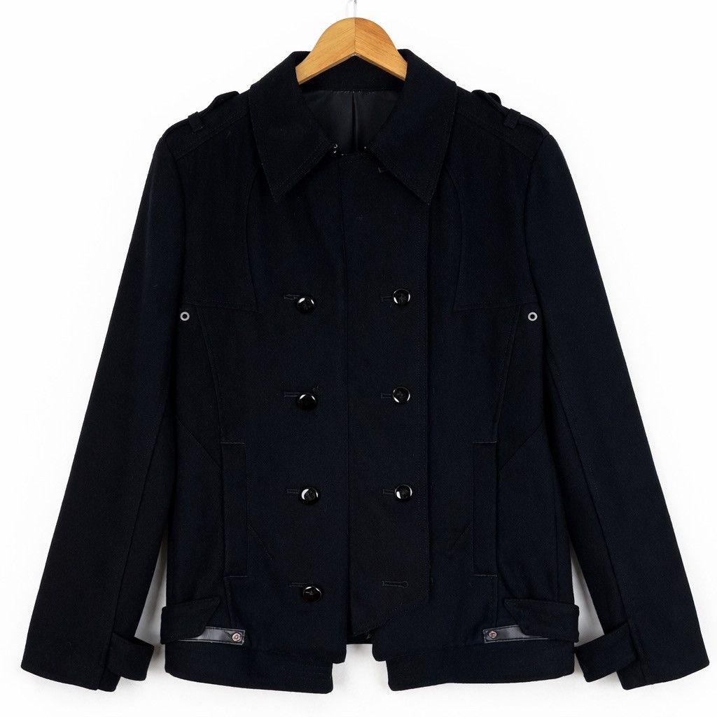 PPFM Vintage PPFM Double Breasted Wool Jacket Military Coat Size US M / EU 48-50 / 2 - 1 Thumbnail
