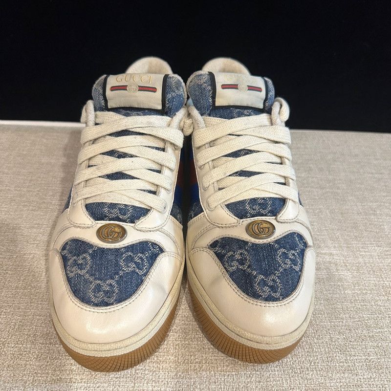 Gucci Gucci Screener Denim Fashion Sneakers for Men - Size US 7.5 / EU 40-41 - 2 Thumbnail