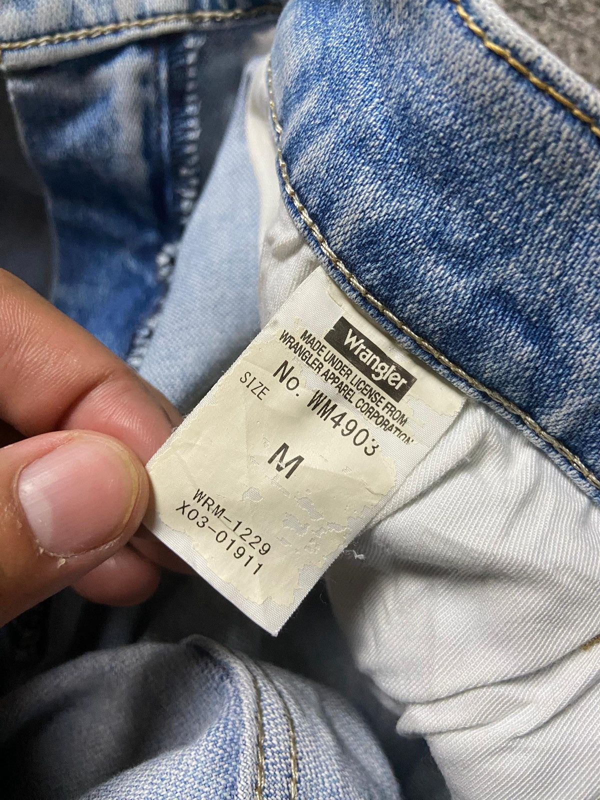 Japanese Brand × Vintage × Wrangler WRANGLER 4903 Straight Cut Denim Jeans (128) Size US 29 - 4 Thumbnail