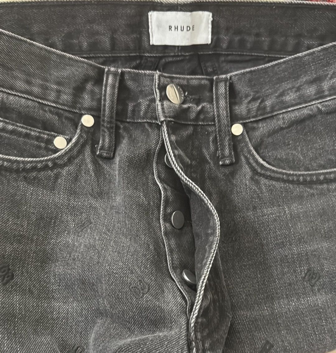 Rhude Rhude jeans embroidered Size US 29 - 2 Thumbnail