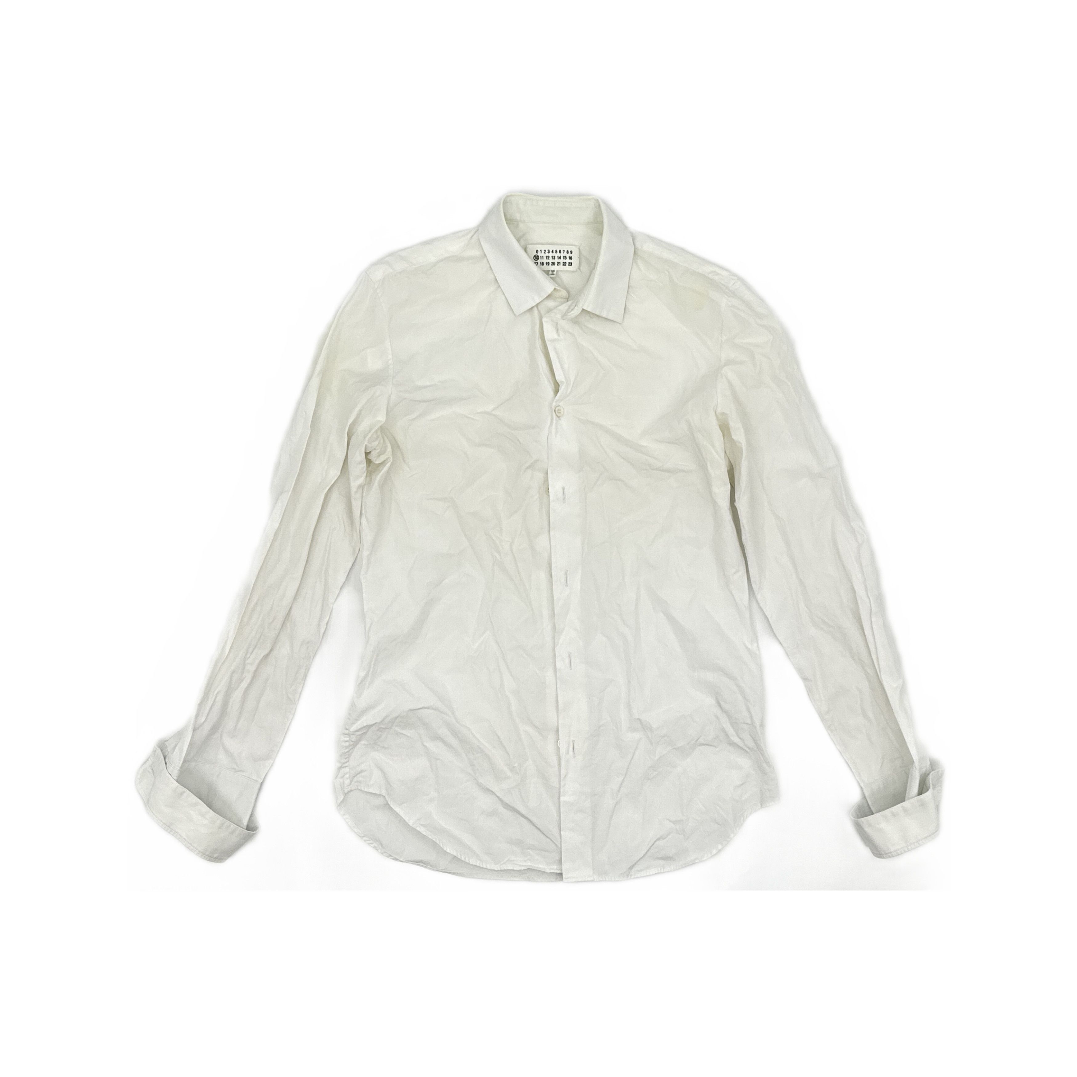 Maison Margiela Maison Margiela White Button Up Shirt Size 48 Size US M / EU 48-50 / 2 - 1 Thumbnail