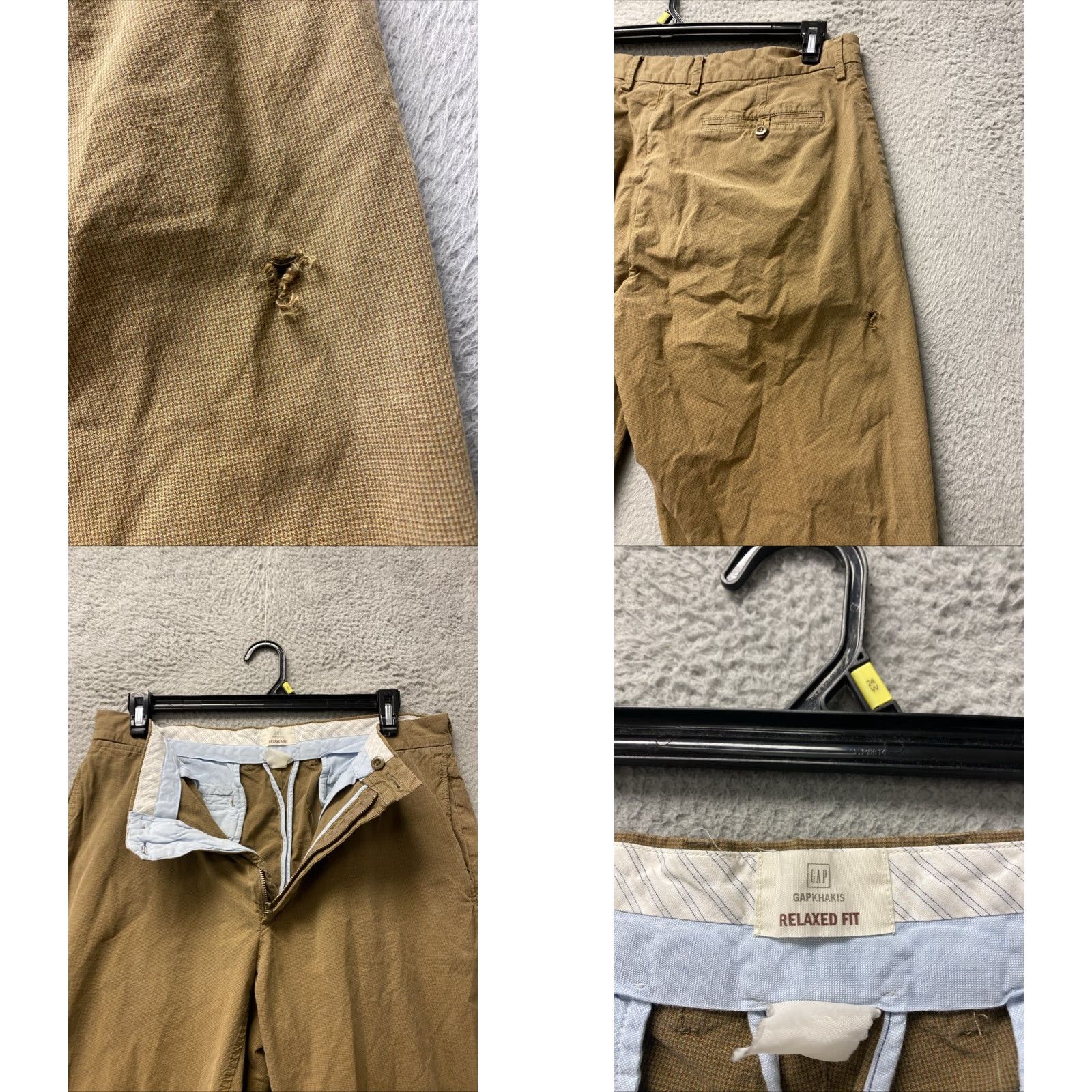 Gap GAP Pants Mens Size 36x32 Light Brown Relaxed Straight Twill Chino /0233 Casual Travel Size US 36 / EU 52 - 8 Thumbnail