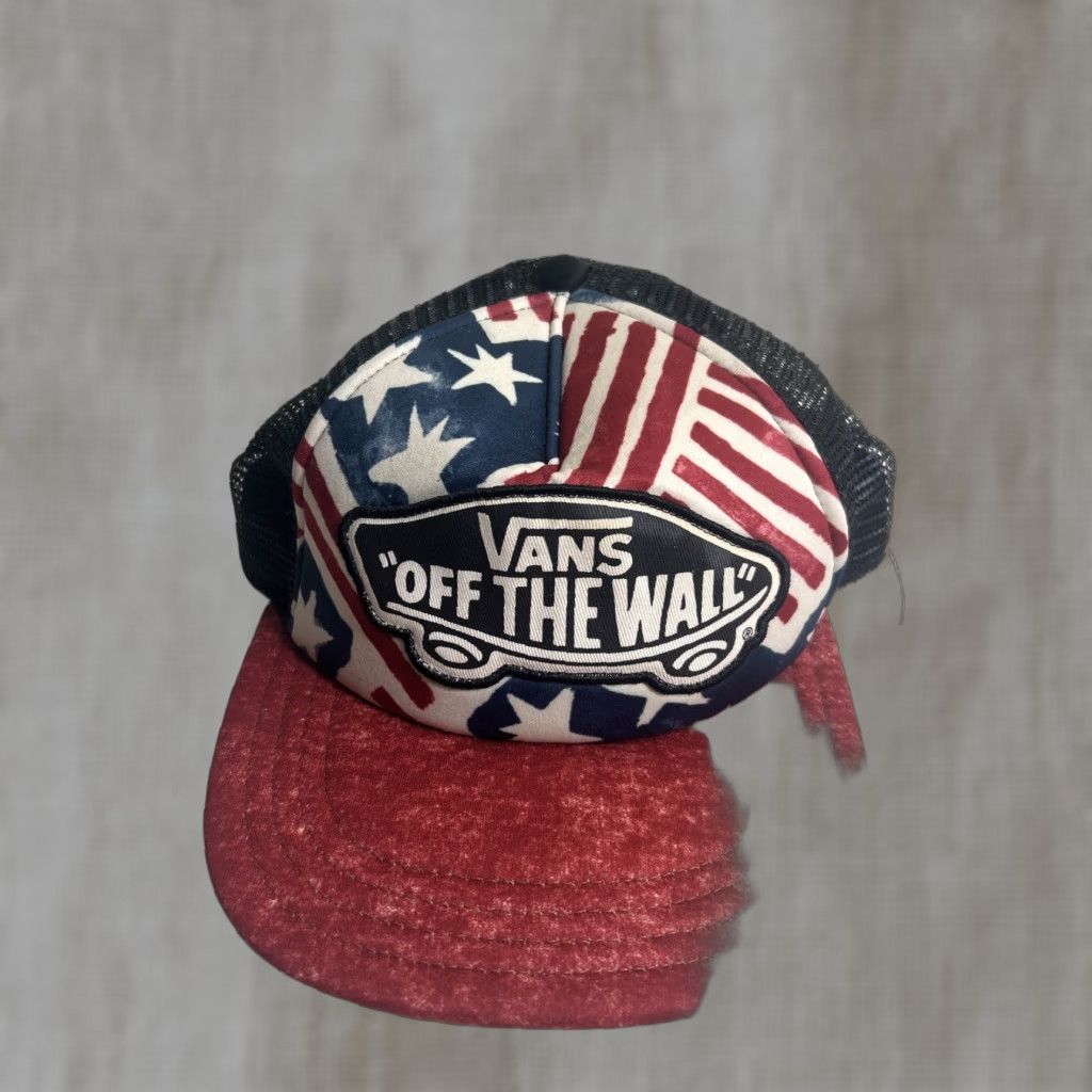 Vans VANS Trucker Hat USA PRINT RED NAVY BLUE Adjustable Men Size ONE SIZE - 1 Thumbnail