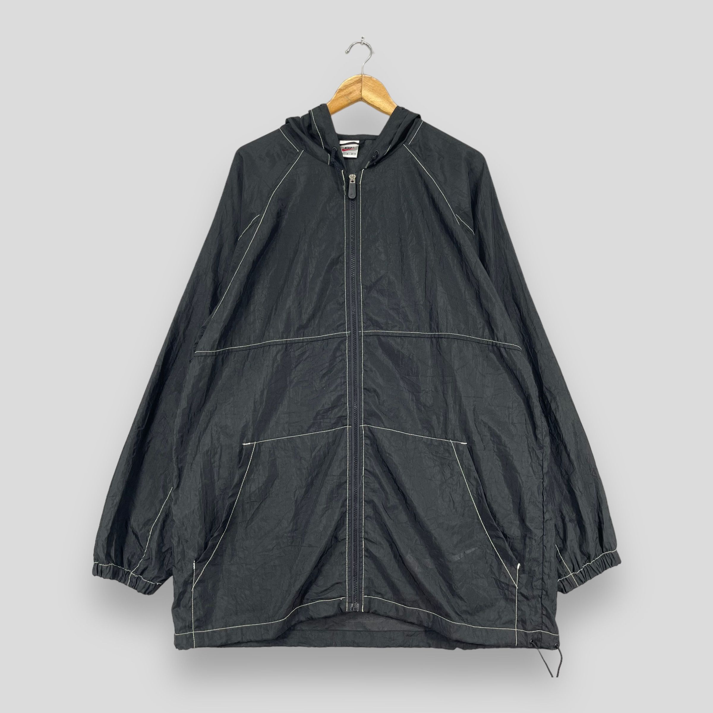 Vintage NIKE Swoosh Big Logo Parka Hoodie Jacket