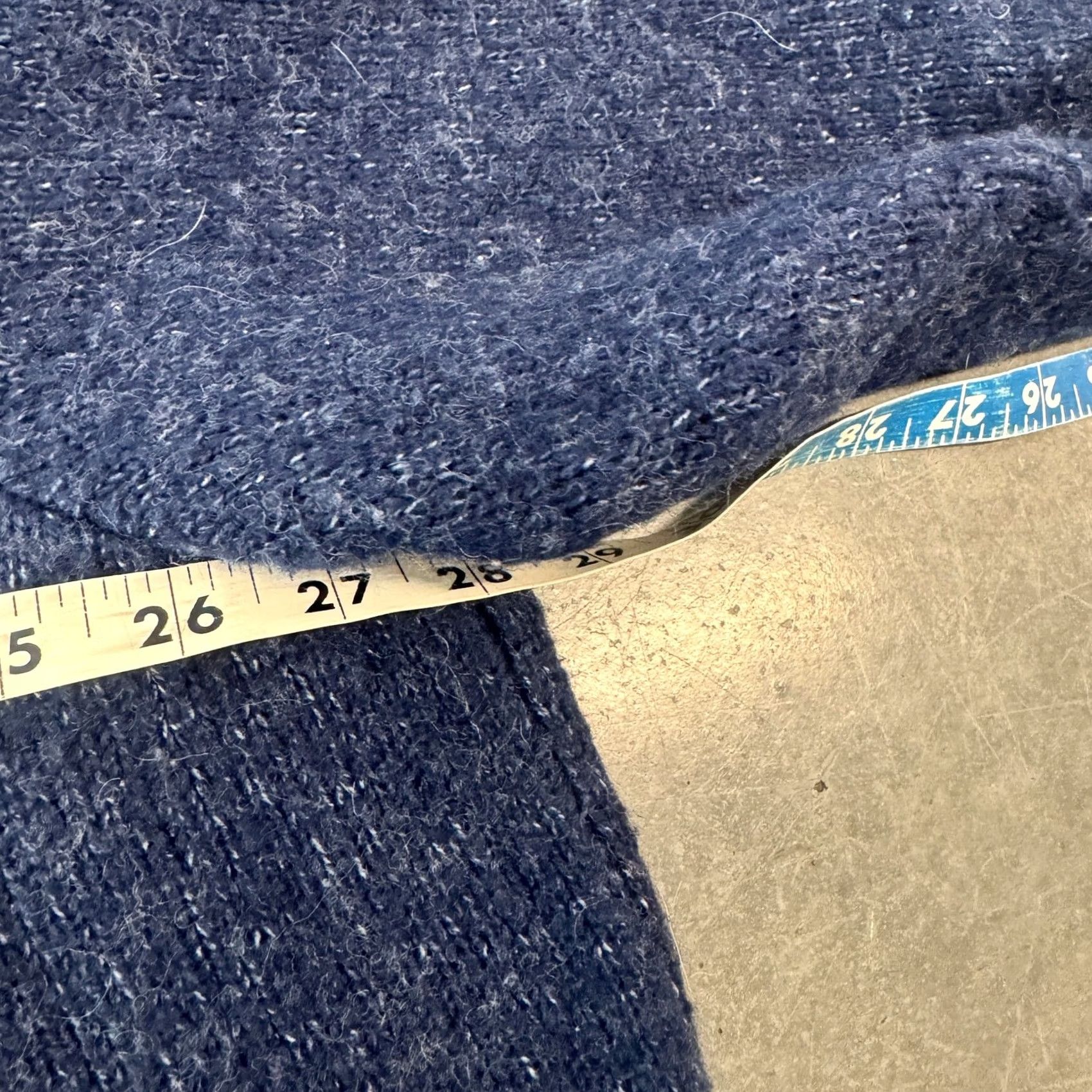 Vintage VINTAGE Blue Beige Oversized Knit Longsleeve Pullover Sweater Women's 4XL Pullover Knit 4X 90s 2000s Womens Size XXL / US 16-18 / IT 52-54 - 3 Thumbnail