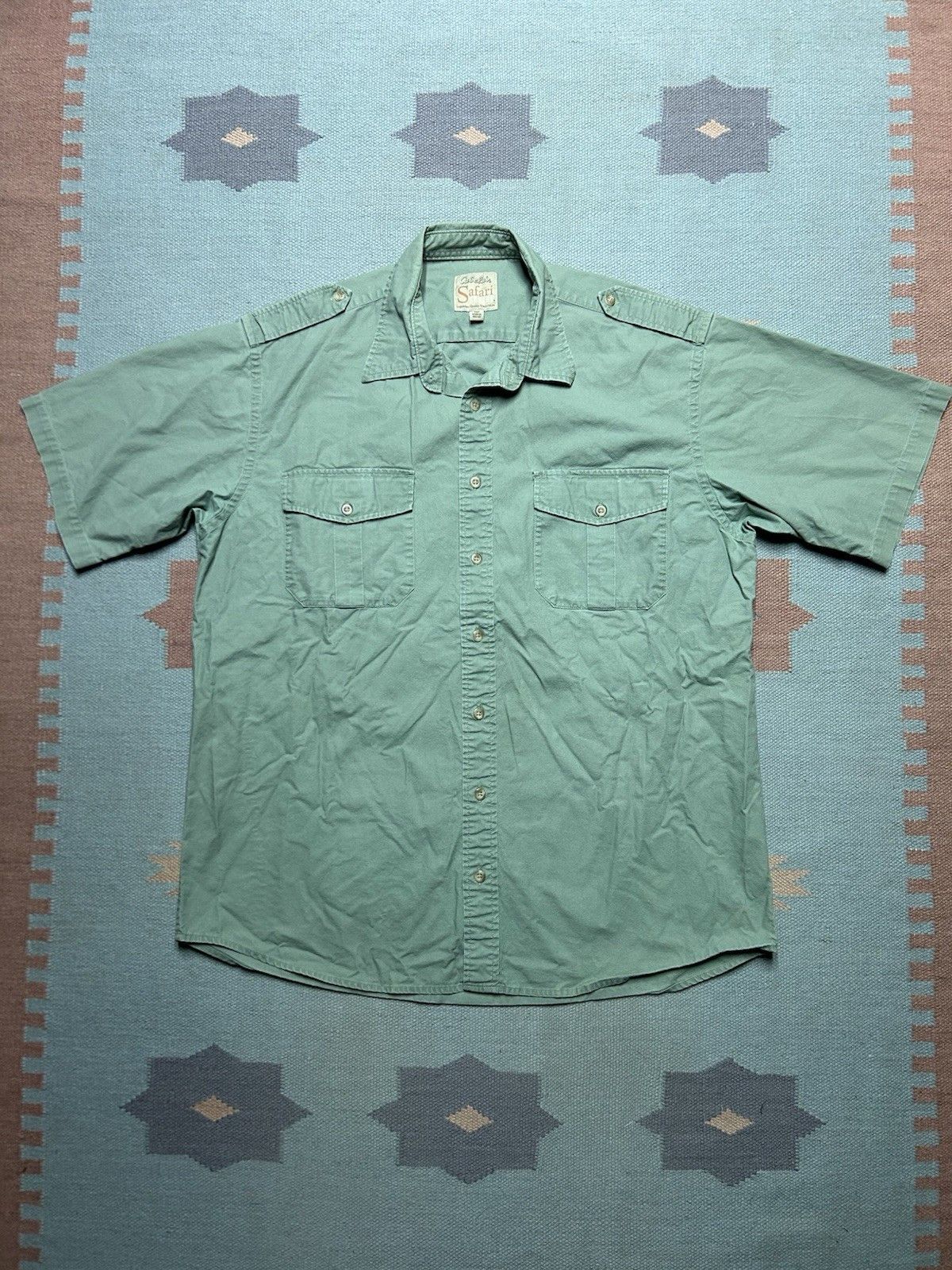 Vintage Vtg cabelas button shirt safari hikin fishing cotton XL tall Size US XL / EU 56 / 4 - 1 Thumbnail