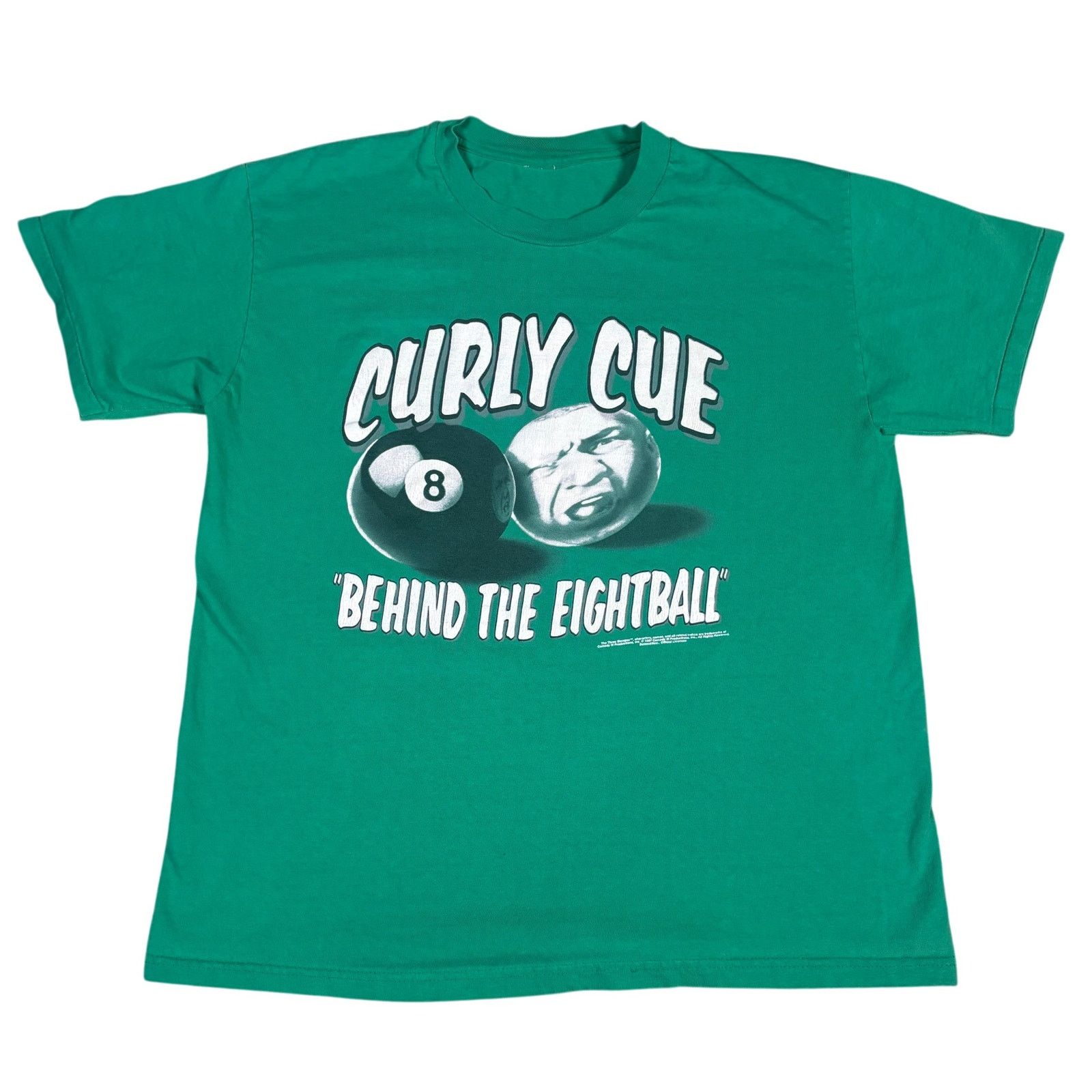 Vintage Vintage 1997 The Three Stooges Curly Cue promo tshirt Lg 90s Size US L / EU 52-54 / 3 - 3 Thumbnail