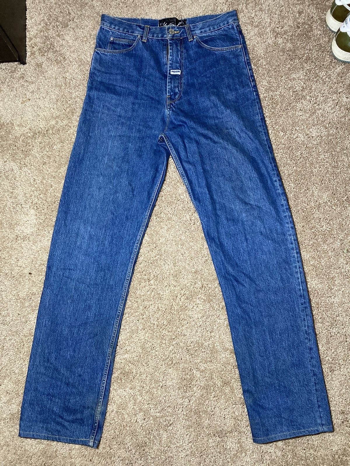 Martine Rose SS18 Martine Rose Boss Logo Extended Jeans 2018 MR Indigo 90 Size US 30 / EU 46 - 2 Thumbnail